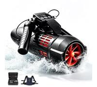 Aredwhiterui 4-in-1 Wearable Underwater Scooter, Snorkeling Gear for Adults, 650W Swim Jet for Snorkeling Gear, Adult Pool Training, Beach Trips and Diving Fun