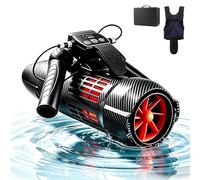 Aredwhiterui New 650W Underwater Scooter for Adults, 4-in-1 Wearable Sea Scooter with 7.8kg Thrust, Swim Jet Propulsion for Snorkeling, Pool Fun, Diving & Paddle Board