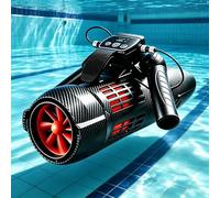 Aredwhiterui New Underwater Scooter 650W, Mini Sea Scooter for Adults with 7.8 kg Thrust, 7 km/h Speed, 40 m Dive Depth, Compact Water Scooter for Snorkeling, Diving Practice and Pool Fun