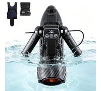 Aredwhiterui Rush Wave Sea Scooter for Adults | 650W Underwater Scooter for Snorkeling, Pool Fun, Beach Ride & Paddle Board Use | Corded/Cordless Control | 4-in-1 Wearable Mount with 40 m Depth