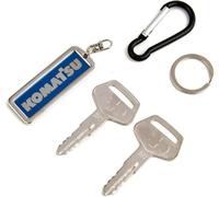 Aree 787 Komatsu Equipment Key Sets with Key Pendant Craft-Ignition Key for Komatsu, Kalmar, Dressta, Sakai, Part Number 787 Keys (2 PCS)