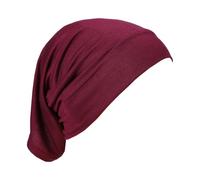 AREESHA Tube Bonnet Under Hijab Cap Stretchable Underscarf Inner Under scarves Muslim Islamic Turban Head wraps Women (Crimson Vine)
