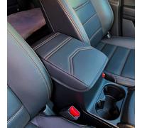 Areeyils Car Center Console Armrest Cover for Mazda CX5/CX-5 Accessories 2025 2024 2023 2022 2021 2020-2018,Armrest Cover Dog Seat Arm Rest Box Lid Protector(Orange LINE)