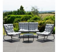Aregno Outdoor Seating Set - Sofa, 2 X Chairs + Table