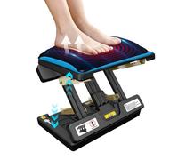 Arejonner Foldable Foot Rest, Computer Foot Rest Under Desk, 12Modes Adjustable Ergonomic Foot Rest for Office, Loading Capacity 80 pounds, Removable Soft Cloth Pad, Yellow