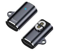AreMe 2 Pack Type-C Magnetic Charger Adapter, USB-C Charging Converter for AfterShokz Aeropex, Shokz OpenRun, OpenRun Pro, OpenRun Mini, OpenComm Without Charger Cable, Grey
