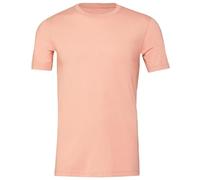 Aremie Mens T Shirts Heather CVC Short Sleeve Round Neck Tees - Heather Peach (Small)