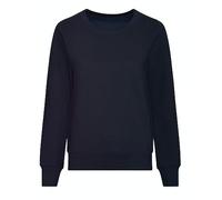 Aremie Womens Crew Neck Sweatshirts, Ladies Plain Casual Pullover Jumper - New French Navy Blue 2XL