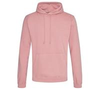 Aremie Womens Mens Hooded Sweatshirt Plain Pullover Hoodie Unisex Fleece Hoody Jumper, Dusty Pink Dusky Pastel Blush (XL)