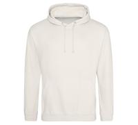 Aremie Womens Mens Hooded Sweatshirt Plain Pullover Hoodie Unisex Fleece Hoody Jumper, Vanilla Milkshake Cream (3XL)