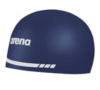 Arena 3D Soft USA Unisex Adult Silicone Swim Cap for Men and Women Swimming Pool Practice and Racing Swim Kit, Navy Blue, Medium