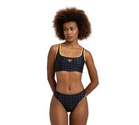 Arena 50th Anniversary Black and Gold Women's Bikini Bralette Two Piece Swimsuit for Casual or Competitive Swimming