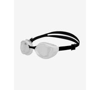 Arena Air Bold Swipe Goggles White Black with Clear Lenses
