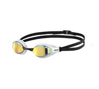 Arena Air Speed Swimming Goggles Black White with Yellow Mirrored lenses