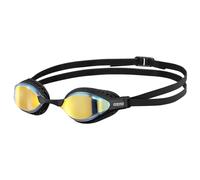 Arena Air Speed Swimming Goggles Black with Yellow Mirrored lenses