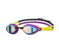 ARENA Unisex Adult Air-Speed Anti-Fog Racing Swim Goggles for Men and Women Fogless Mirror Lens Unique Air Seals Technology Lap Swimming Pool Goggles, Aqua/Plum/Arctic Lime