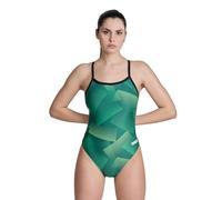 Arena Arena Performance Women's Halftone Team Print Challenge Back Ladies Bathing Swimsuit One Piece Swimsuit Women (Pack of 1)
