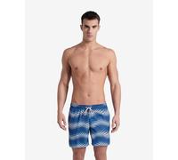 Arena Beach Boxer Allover Swim Shorts Blue White - S
