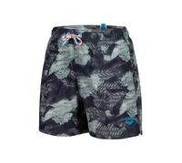 Arena Boys Boy's Water Prints Boxer Ao Beach Short, Asphalt-Multi, 8-9 Years EU