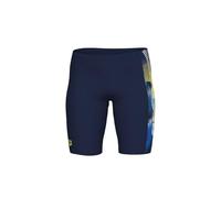 ARENA Boy's Feel Light Tricks Swim Jammer Youth Knee-Length Bathing Swimsuit Trunks, Navy/Multicoloured, W28