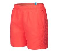 Arena Boy's Fundamentals Logo JR Boxer R Beach Short, Calypso Coral-Dark Purple, 12-13 anni
