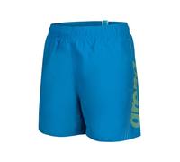 Arena Boys Fundamentals Logo Jr Boxer Beach Short, Blue Lake-Soft Green, 10-11 Years EU