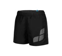 ARENA Boys' Logo R Beach Shorts Black-White
