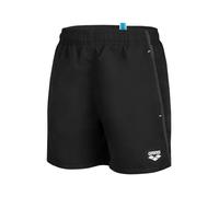 Arena Boys' Solid R Beach Boxer Black-White