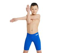 ARENA Solid Team Junior Swimming Swimsuit for Kids, Fast-Drying Racing Jammer Swimsuit, MaxLife Fabric with Maximum Chlorine Resistance and UV 50+ Protection Royal-White