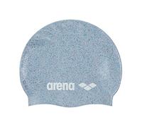Arena Classic Unisex Recycled Silicone Swim Cap for Women and Men, Intensive Training and Racing Comfortable Long Hair Swimming Hat, Gray/Multi