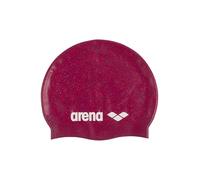 Arena Classic Unisex Recycled Silicone Swim Cap for Women and Men, Intensive Training and Racing Comfortable Long Hair Swimming Hat, Ruby/Multi