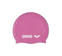 Arena Classic Unisex Recycled Silicone Swim Cap for Women and Men, Intensive Training and Racing Comfortable Long Hair Swimming Hat, Pink/Multi