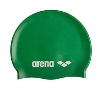 Arena Classic Unisex Soft Silicone Swim Cap for Women and Men, Intensive Training and Racing Comfortable Non-Slip Long Hair Swimming Hat, Green