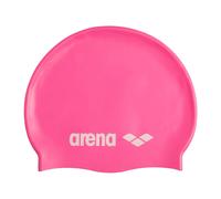 Arena Classic Unisex Soft Silicone Swim Cap for Women and Men Intensive Training and Racing Comfortable Non-Slip Long Hair Swimming Hat Bright Pink