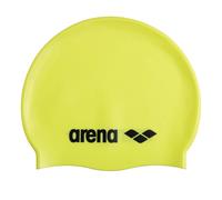 Arena Classic Unisex Soft Silicone Swim Cap for Women and Men Intensive Training and Racing Comfortable Non-Slip Long Hair Swimming Hat Light Yellow