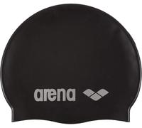 Arena Unisex Adult Classic Silicone Swim Cap - Black/Silver - Black/Silver - One Size
