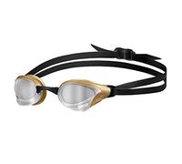 arena Cobra Core Swipe Mirror Unisex Adult Racing Swimming Goggles, Swimming Pool Goggles with Curved Mirror Lenses, Anti-Fog, UV Protection, 5 Interchangeable Nose Bridges