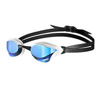 arena Cobra Core Swipe Mirror Unisex Adult Racing Swimming Goggles, Swimming Pool Goggles with Curved Mirror Lenses, Anti-Fog, UV Protection, 5 Interchangeable Nose Bridges