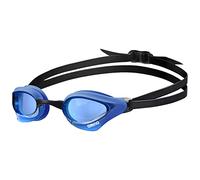 ARENA Cobra Core Swipe Unisex Adult Racing Swimming Goggles, Swimming Pool Goggles with Curved Lenses, Anti-Fog, UV Protection, 5 Interchangeable Nose Bridges