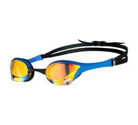 Arena Cobra Mirror Ultra Swipe Swimming Goggles - Yellow/Copper/Blue - Yellow/Copper/Blue - One Size