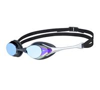 arena Cobra Original Swipe Mirror Unisex Adult Racing Swimming Goggles, Swimming Pool Goggles with Mirror Lenses, Anti-Fog UV Protection, 4 Interchangeable Nose Bridges