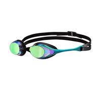 arena Cobra Original Swipe Mirror Unisex Adult Racing Swimming Goggles, Swimming Pool Goggles with Mirror Lenses, Anti-Fog UV Protection, 4 Interchangeable Nose Bridges