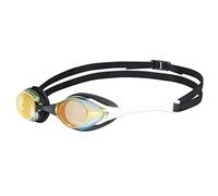 arena Cobra Original Swipe Mirror Unisex Adult Racing Swimming Goggles, Swimming Pool Goggles with Mirror Lenses, Anti-Fog UV Protection, 4 Interchangeable Nose Bridges