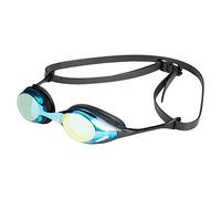 ARENA Cobra Original Swipe Mirror Unisex Adult Racing Swimming Goggles, Swimming Pool Goggles with Mirror Lenses, Anti-Fog UV Protection, 4 Interchangeable Nose Bridges