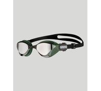 Arena Swimming Cobra Tri Swipe Mirror Goggles (Silver-Army)