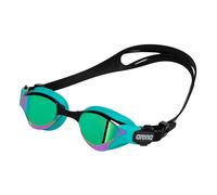 Arena Cobra Tri Swipe Goggles Black Blue With Blue Mirrored Lenses