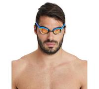 Arena Cobra Ultra Swipe Swimming Goggles Yellow with Green Mirrored Lenses