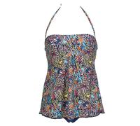 Arena Damn Printed Bandeau Tankini Swimsuit, Multicolored, DE36 UK/USA32