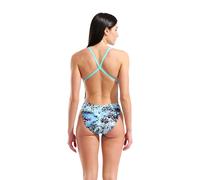 Arena Earth View Xcriss Cross Swimsuit Blue 28 Woman