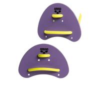 Arena Elite Finger Paddles - Plum/Lime